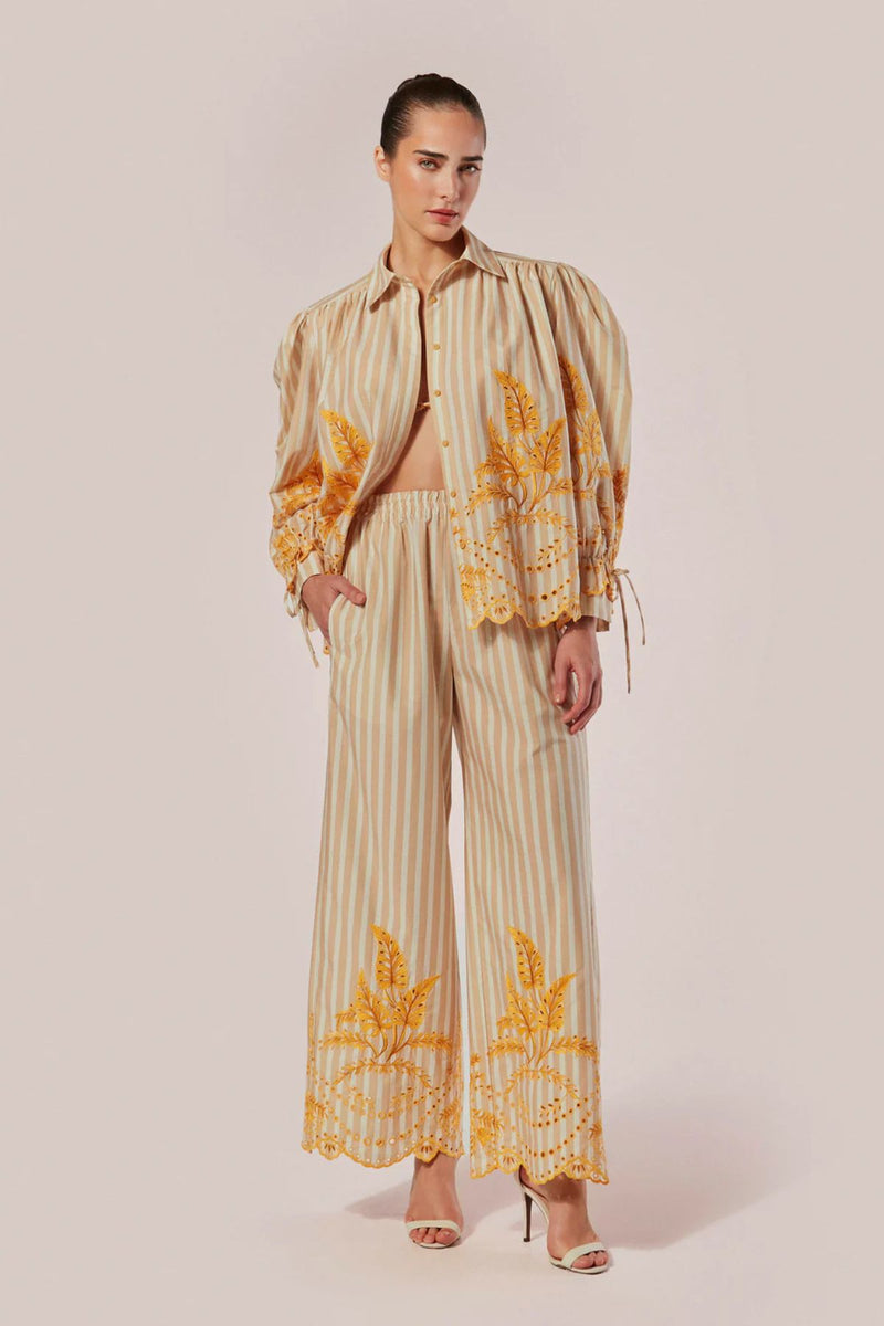 CAMISA MANGA LONGA LISTRAS BORDADA ANIMA