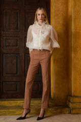 CAMISA SEDA BABADOS OFF WHITE