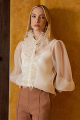 CAMISA SEDA BABADOS OFF WHITE