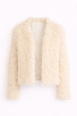 CASACO PELE OFF WHITE