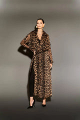 CASACO TRENCHCOAT ANIMAL PRINT