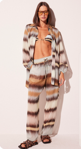 CHEMISE CURTO LISTRADO TIE DYE
