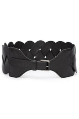 CINTO TRESSE COURO PRETO