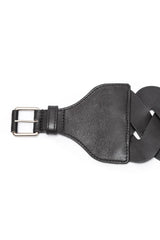 CINTO TRESSE COURO PRETO