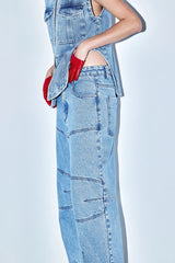 CALÇA JEANS LANA AZUL STONE