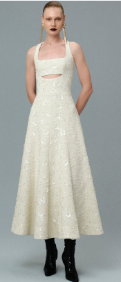 VESTIDO MIDI BORDADO