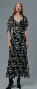 VESTIDO LONGO FLORAL ESSENCIALE