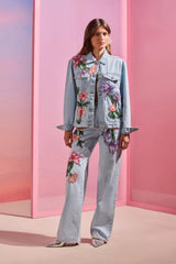JAQUETA JEANS BORDADA AMARYLLIS