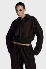 JAQUETA ALFAIATARIA LENETA DEEP BROWN