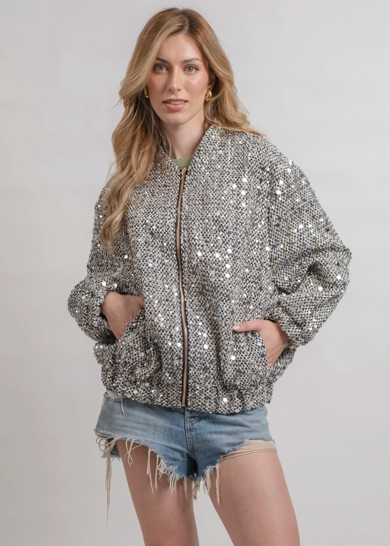 JAQUETA TWEED PRETA