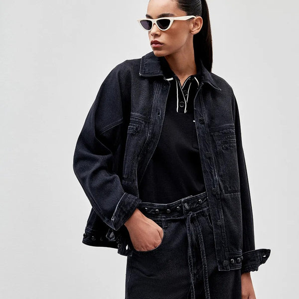 JAQUETA BLACK DENIM BIANCA