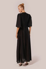 KAFTAN LONGO COM MANGAS 3/4 CIPRESSO