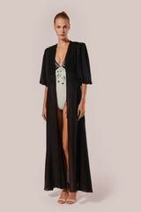 KAFTAN LONGO COM MANGAS 3/4 CIPRESSO