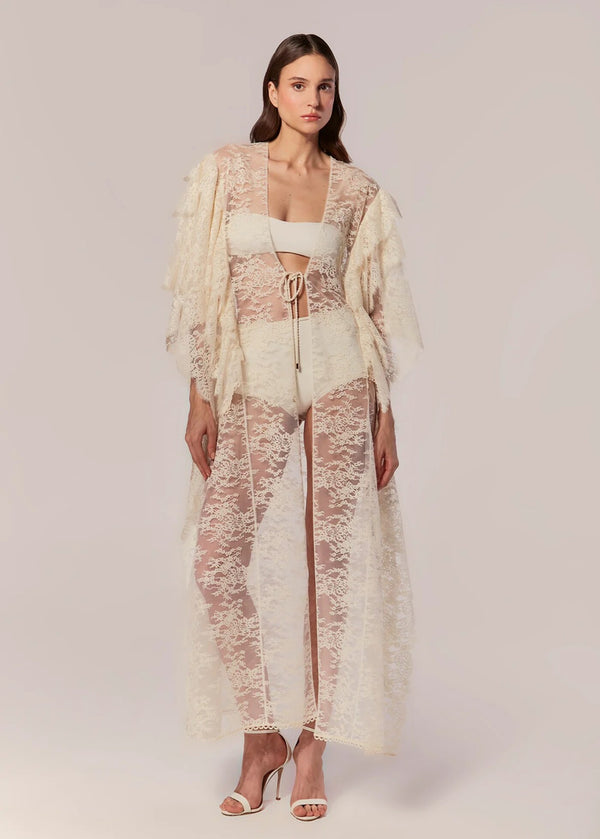KAFTAN LONGO EM RENDA ZIBA