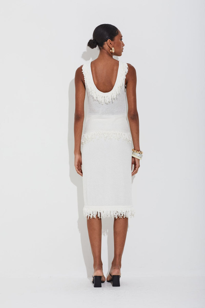SAIA MIDI BARRA ONDAS OFF WHITE