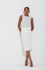 SAIA MIDI BARRA ONDAS OFF WHITE
