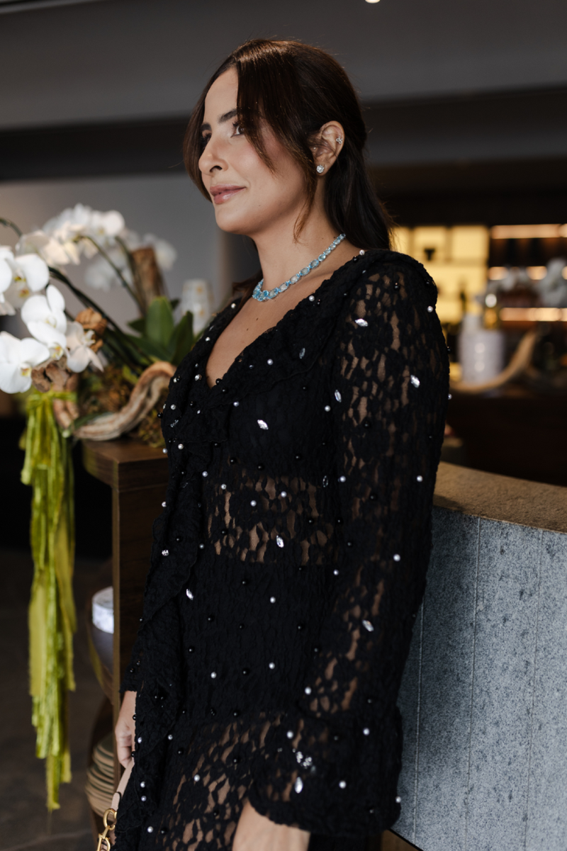 VESTIDO RENDA MIDI LAYLA