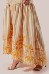 SAIA LONGA LISTRAS BORDADA ANIMA