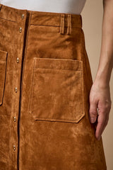 SAIA MIDI SUEDE ABOTOAMENTOS HIGHLINE