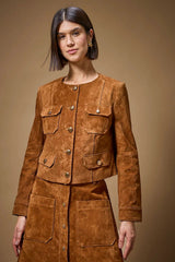 JAQUETA SUEDE COM BOLSOS HIGHLINE