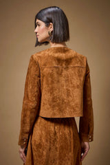 JAQUETA SUEDE COM BOLSOS HIGHLINE