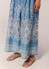 SAIA LONGA PREGAS DENIM