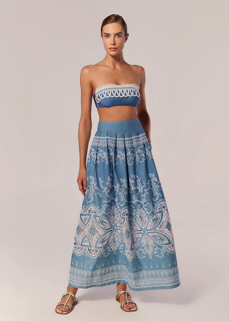 SAIA LONGA PREGAS DENIM