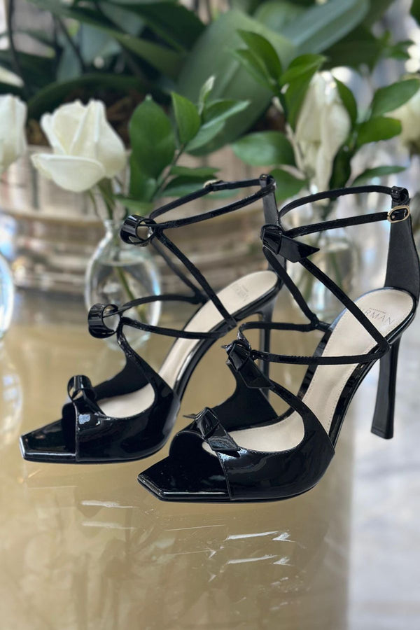 SANDÁLIA LOLITTA WAVE NEW PATENT PRETA
