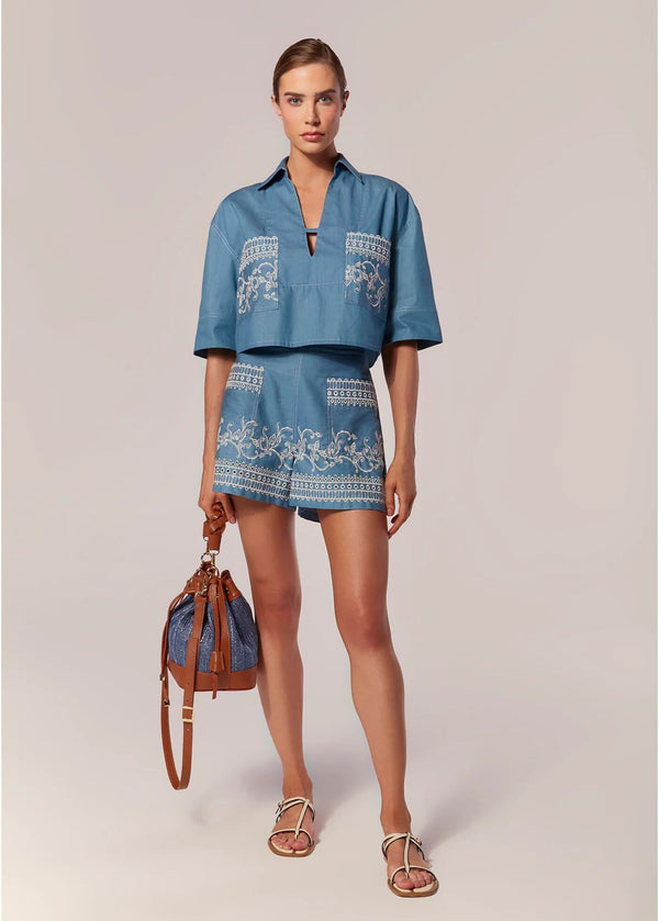 SHORT CURTO DENIM
