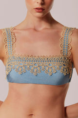 TOP BANDEAU ALÇAS VENERE DENIM