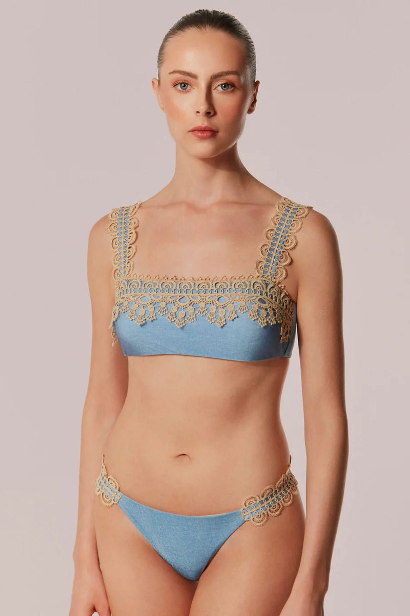 TOP BANDEAU ALÇAS VENERE DENIM