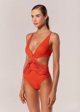 TRIQUINI COM AMARRAÇÃO FLOR DE DAMASCO