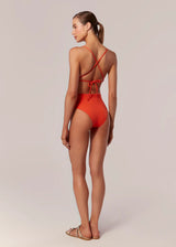 TRIQUINI COM AMARRAÇÃO FLOR DE DAMASCO