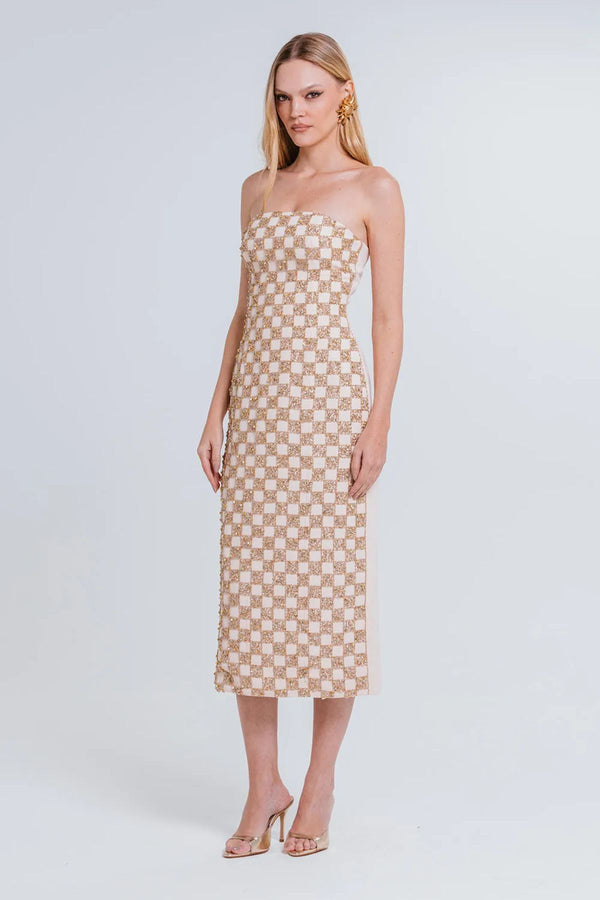 VESTIDO ARETUSA AREIA