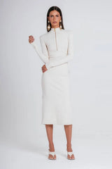 VESTIDO BRIGITE MARFIM