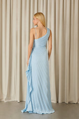 VESTIDO LONGO CECÍLIA PLISSADO BABY