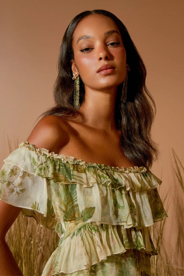 VESTIDO CURTO RECORTES ESTAMPADO