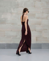 VESTIDO JERSEY DESTIN MARROM