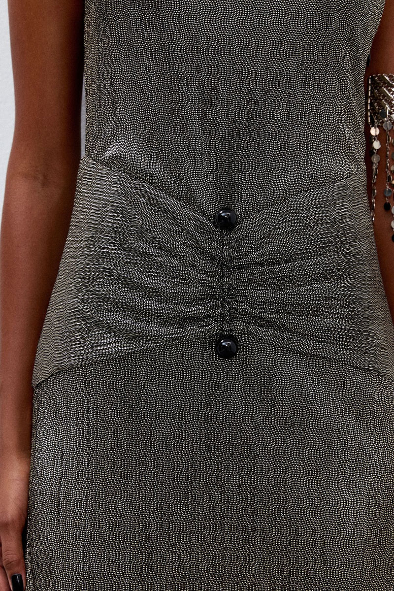 VESTIDO JERSEY OURO ROMANA
