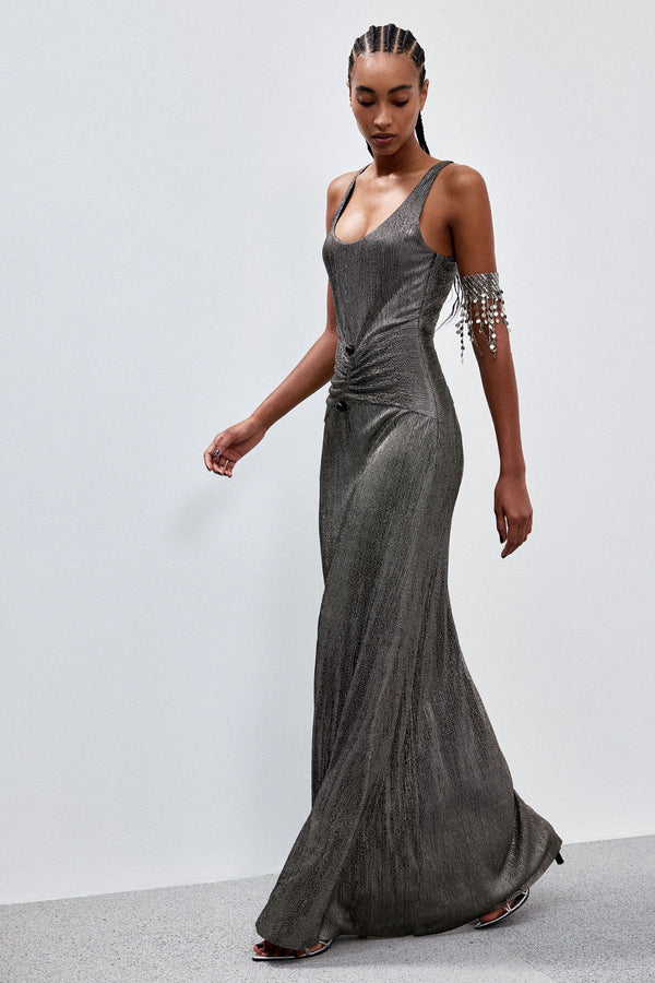 VESTIDO JERSEY OURO ROMANA