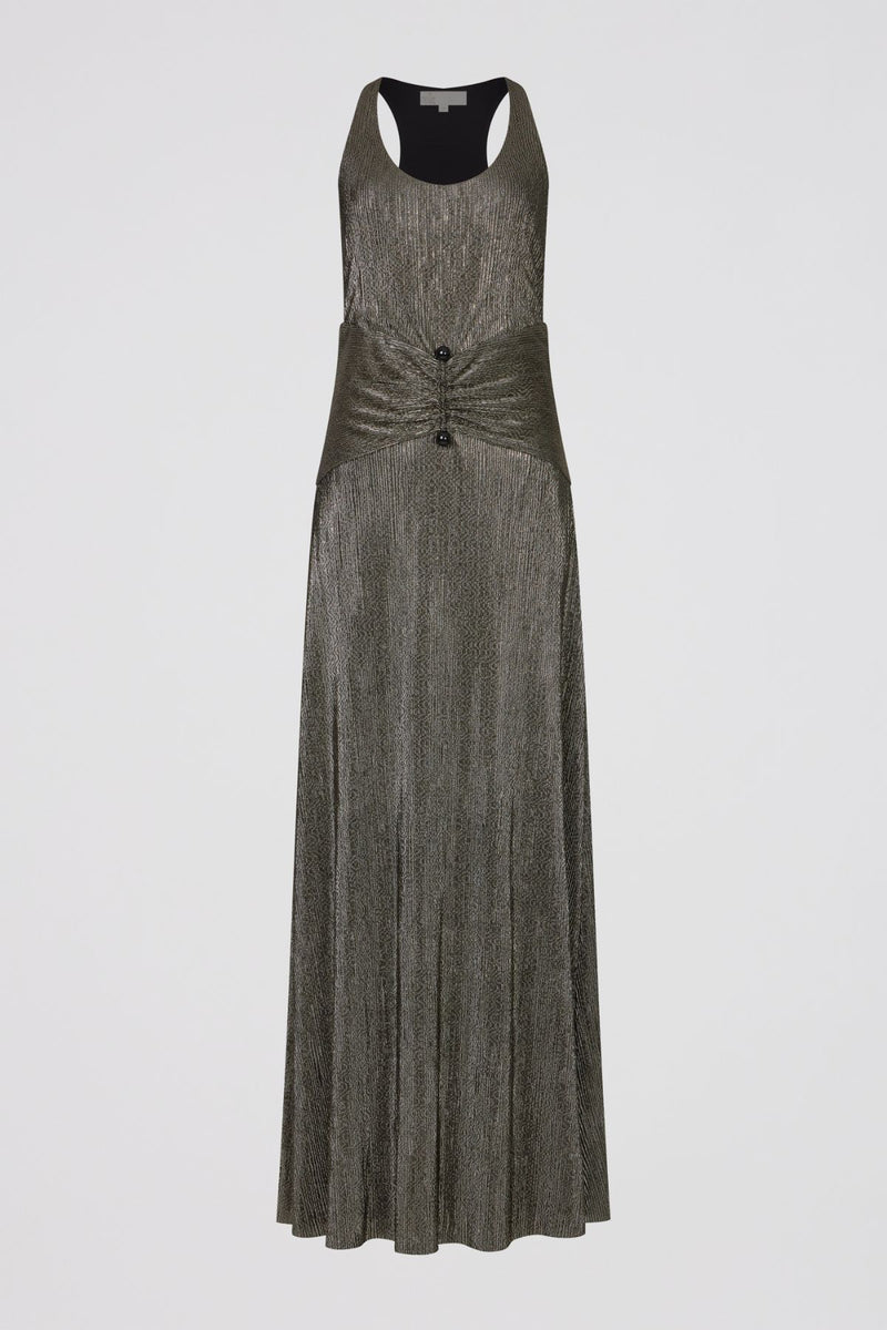 VESTIDO JERSEY OURO ROMANA