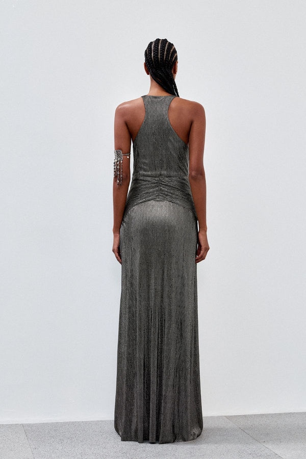 VESTIDO JERSEY OURO ROMANA