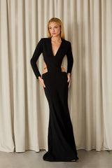 VESTIDO LONGO LAURA CREPE