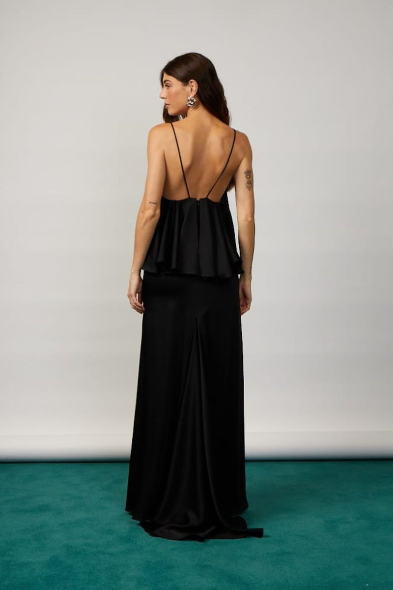 VESTIDO LONGO LENITA PRETO