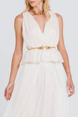 VESTIDO MEDUSA AREIA