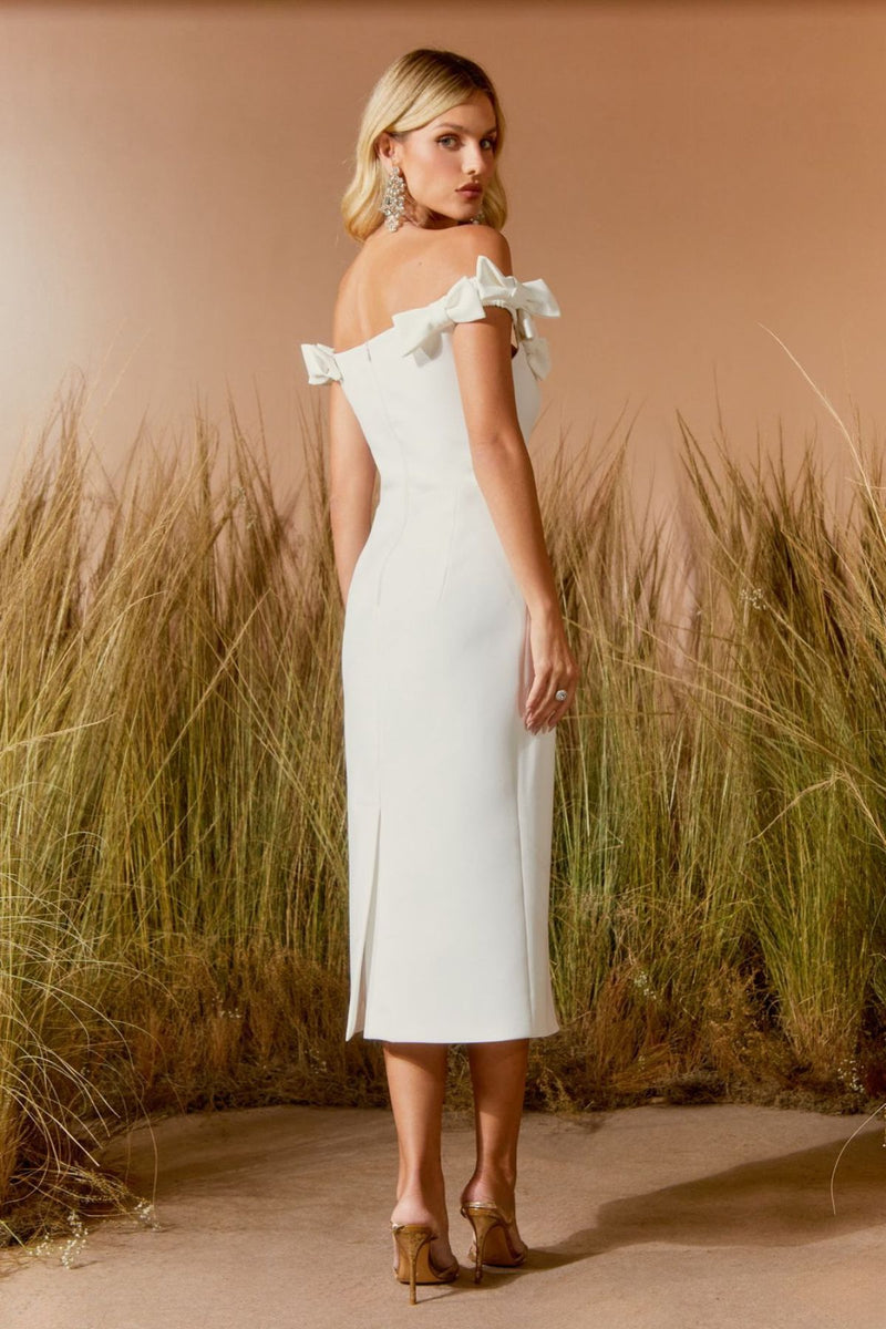 VESTIDO MIDI RECORTE