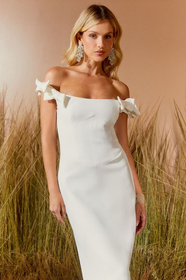VESTIDO MIDI RECORTE