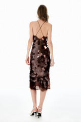 VESTIDO PAETÊ OIL OLIVIA