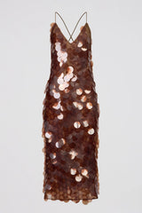 VESTIDO PAETÊ OIL OLIVIA