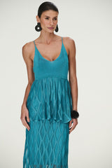 VESTIDO PELUM TRICOT WAVE MARINE